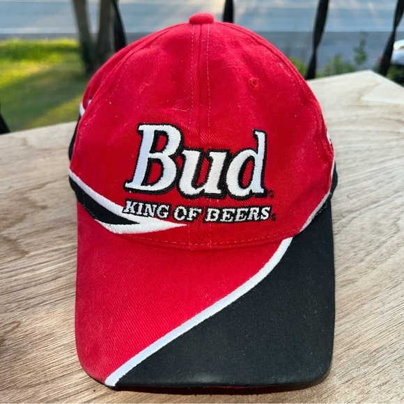 Vintage Dale Earnhardt Jr snapback hat cap NASCAR Racing Budweiser Deadstock - Picture 3 of 8